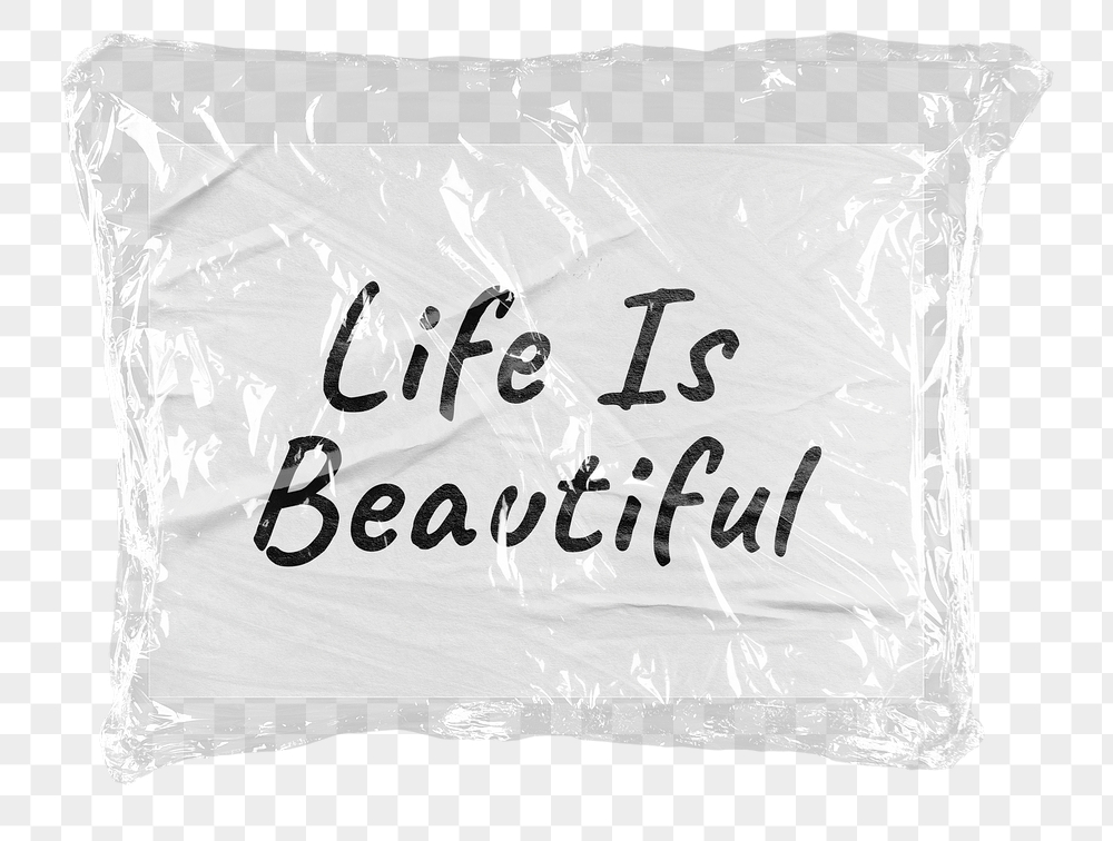 Png life is beautiful sticker, | Free PNG - rawpixel