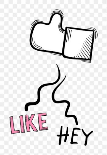 Png like icon cartoon doodle hand drawn sticker