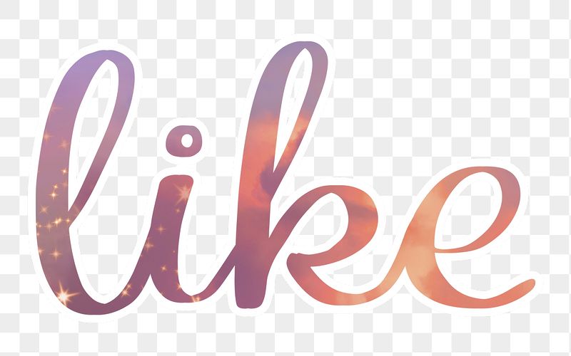 PNG like word sticker, aesthetic | Free PNG - rawpixel