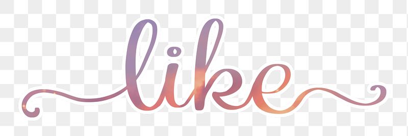 PNG like word sticker, aesthetic | Free PNG - rawpixel