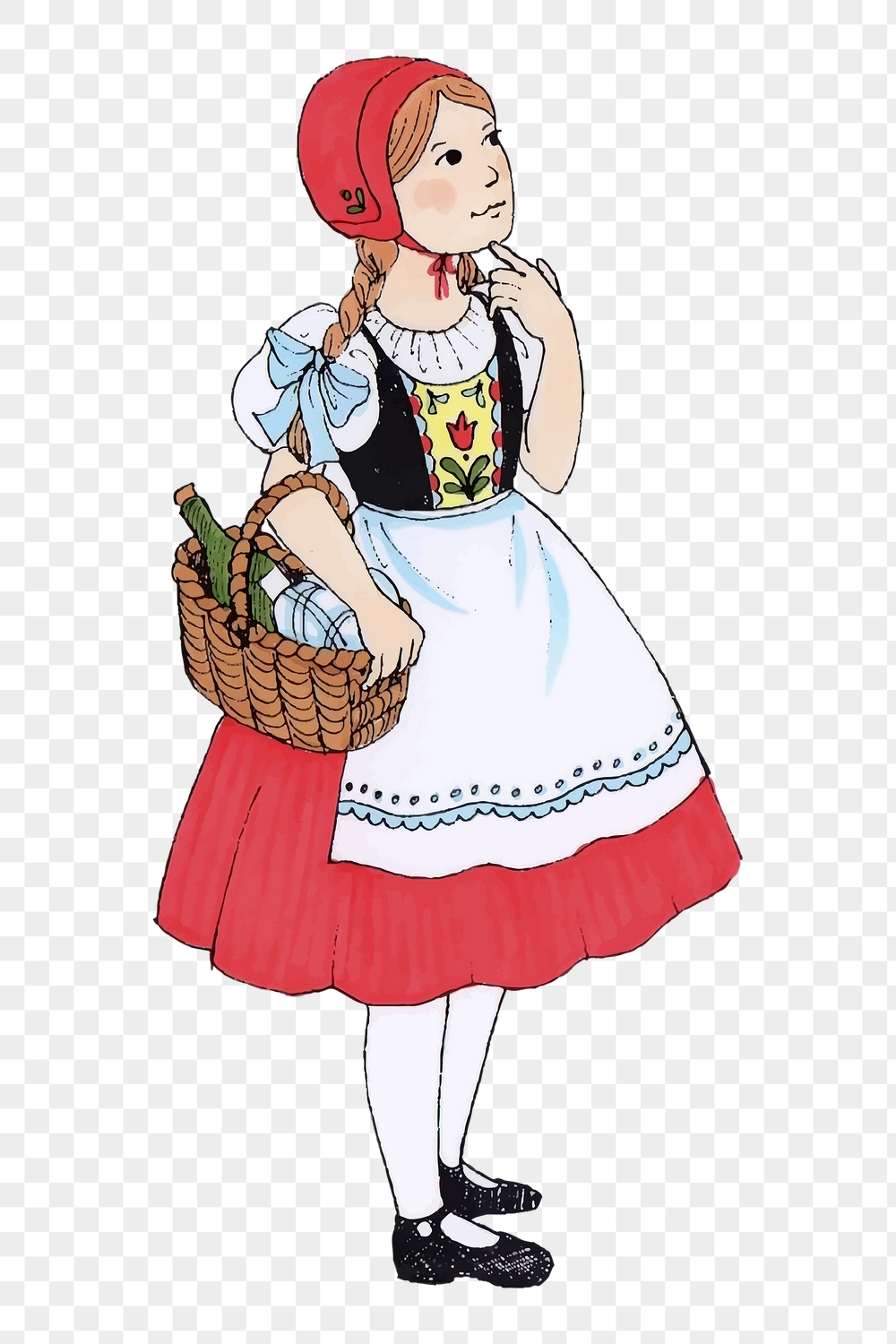 PNG little red riding hood | Free PNG - rawpixel