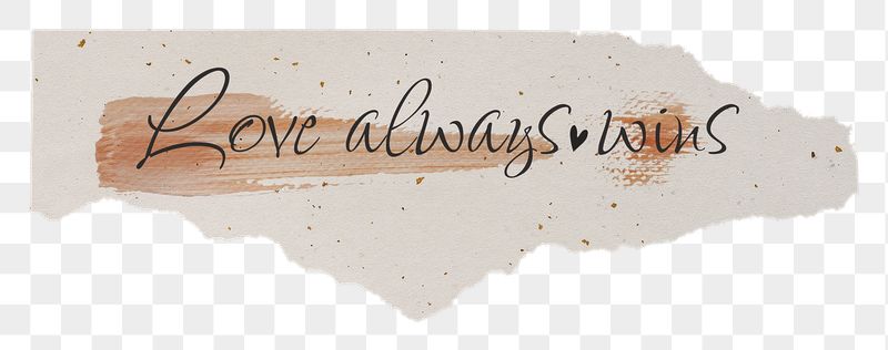 PNG love always wins, DIY | Free PNG - rawpixel