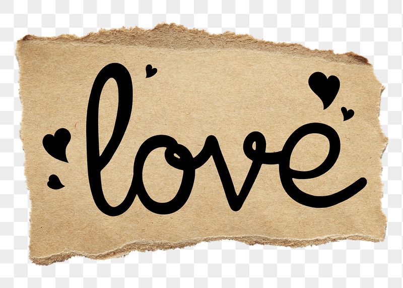 PNG love word, black calligraphy | Free PNG - rawpixel