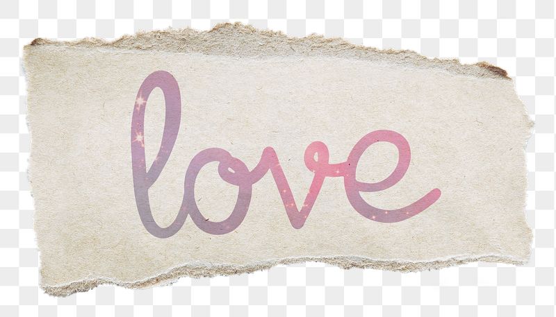 PNG love word, pastel pink | Free PNG - rawpixel