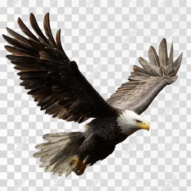 PNG Majestic Bald Eagle in Flight PNG Majestic Bald Eagle in Flight