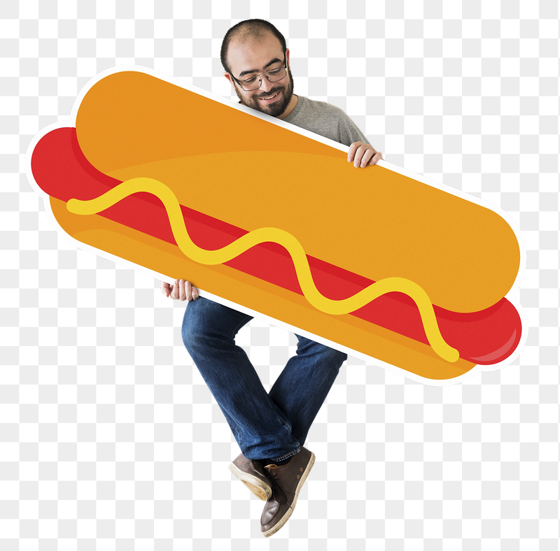 Png Man holding big hot | Free PNG - rawpixel