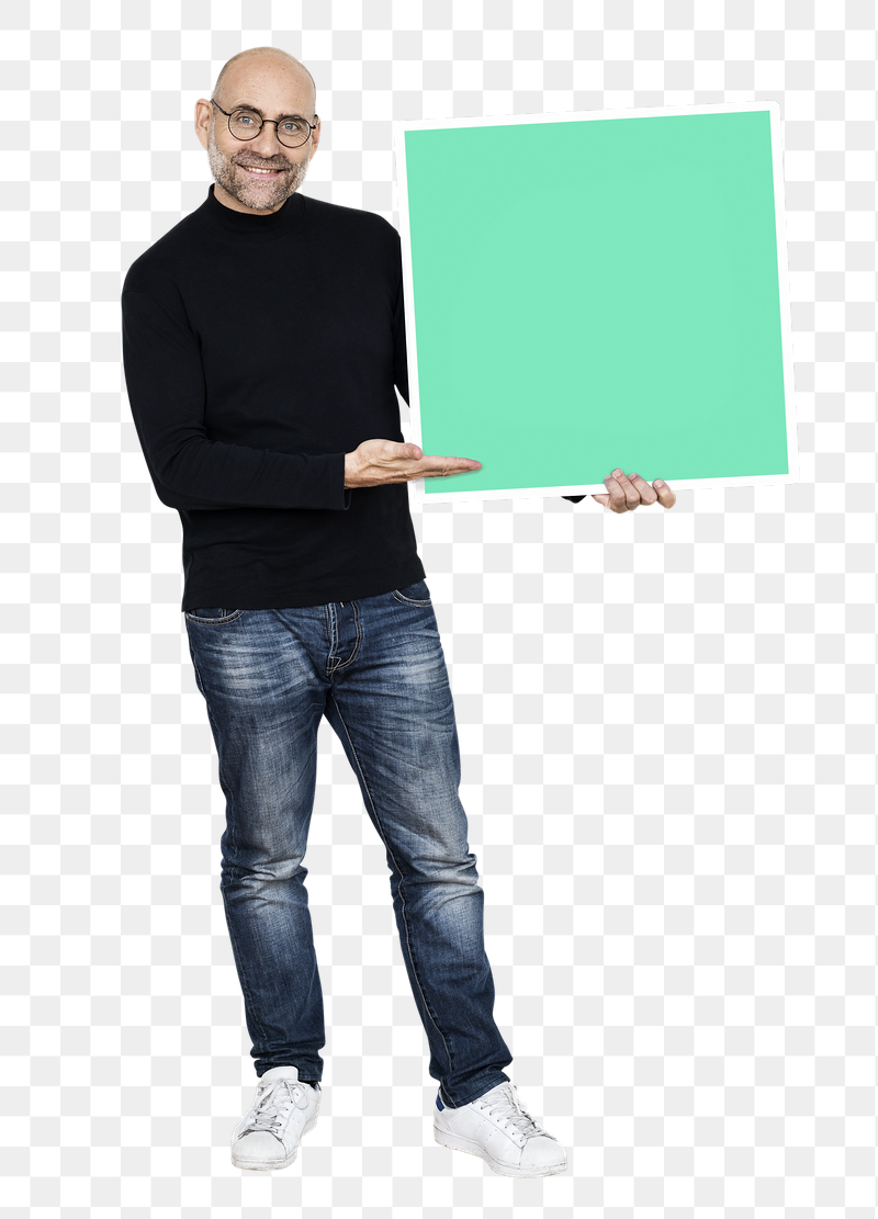 Png Man holding board with Artificial | Free PNG - rawpixel
