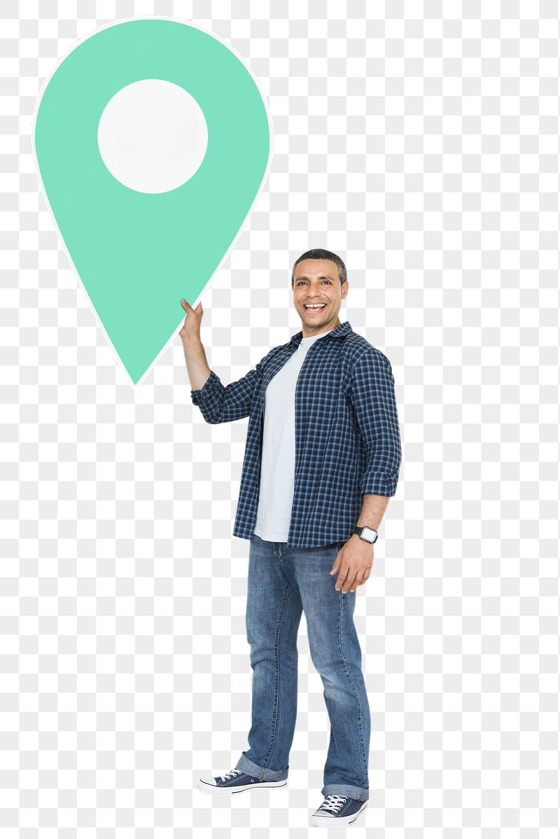 Png Man holding location pin | Free PNG - rawpixel