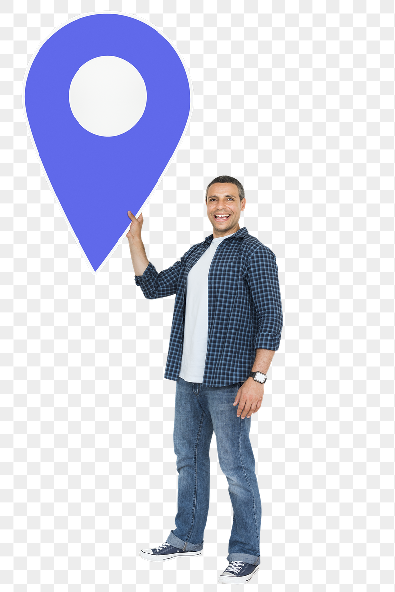 Png Man holding location pin | Free PNG - rawpixel