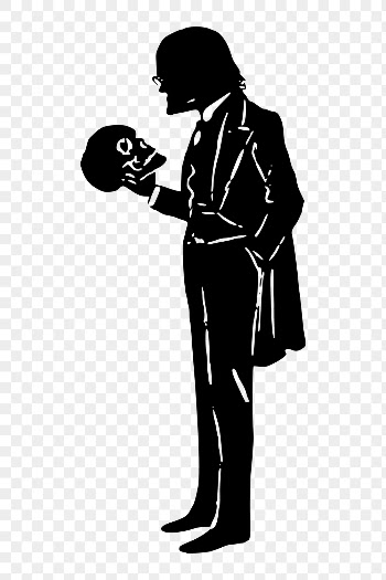 Png man holding skull silhouette | Free PNG - rawpixel