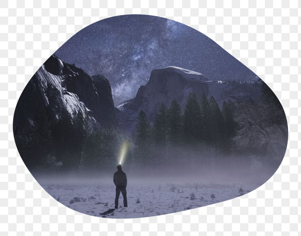 Png man in snow mountain | Free PNG - rawpixel