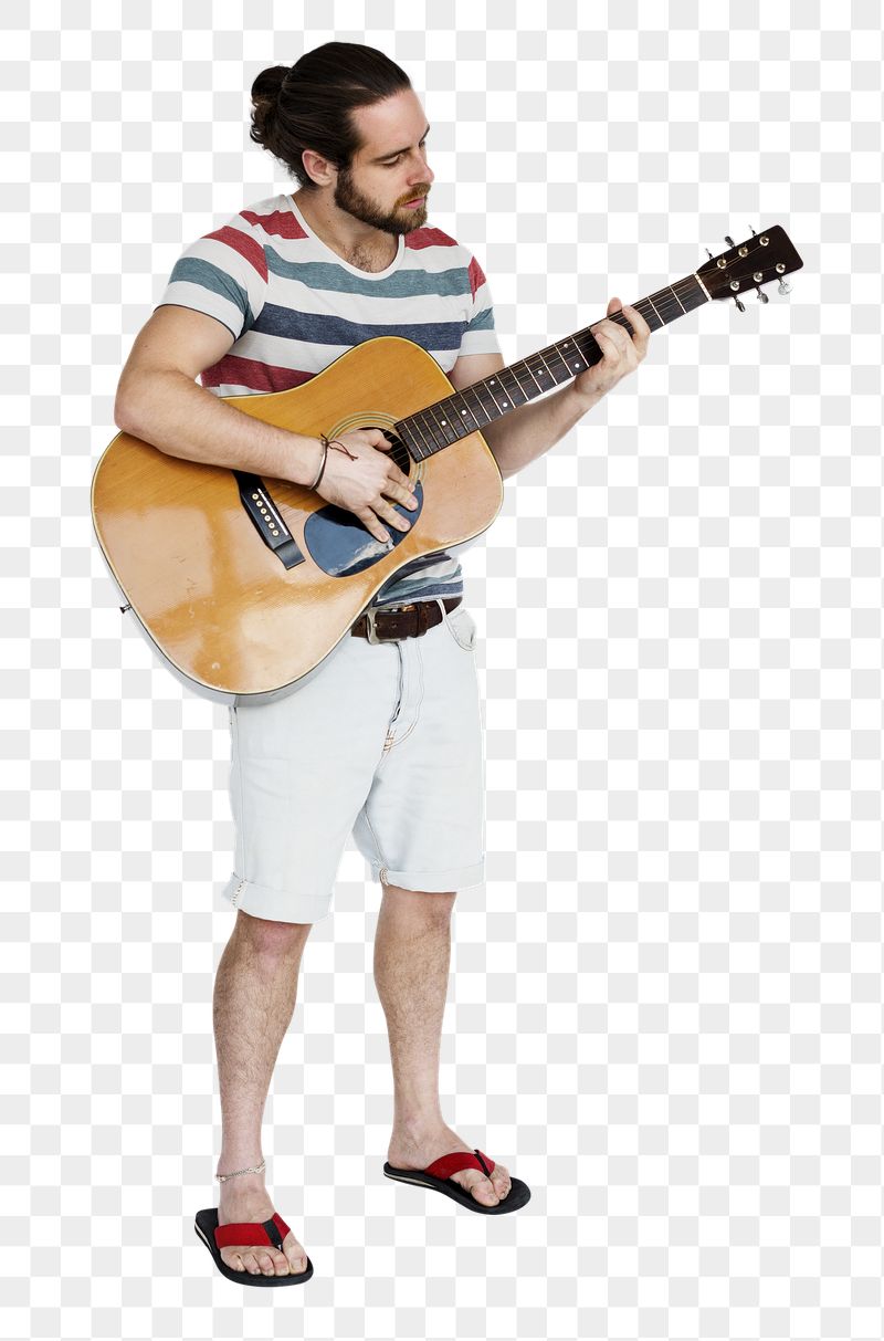 Png man playing acoustic guitar | Free PNG - rawpixel