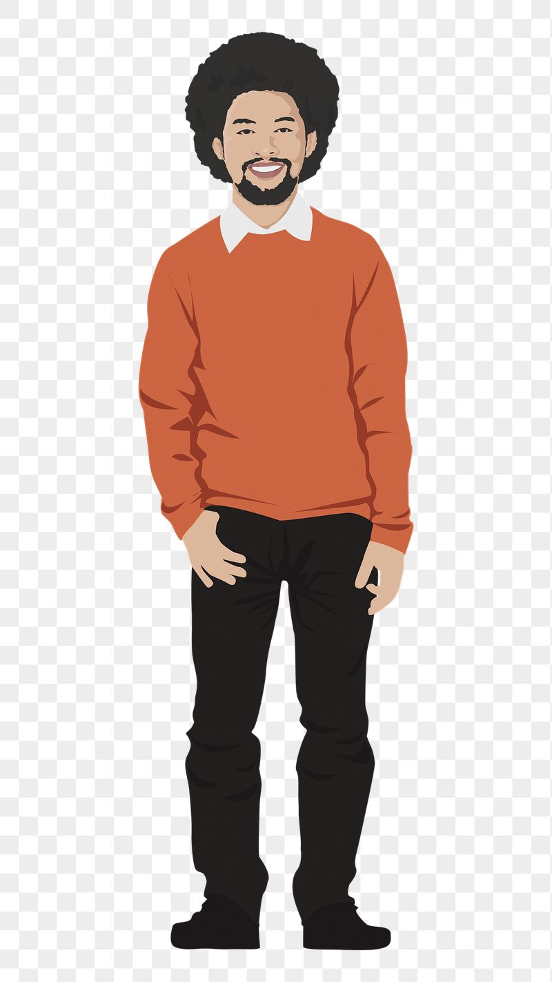 PNG man sticker, full body | Free PNG - rawpixel