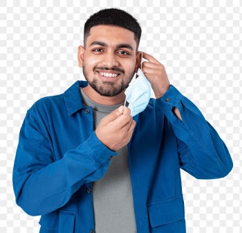 Png Man taking mask off mockup during the new… | Free stock illustration | High Resolution graphic