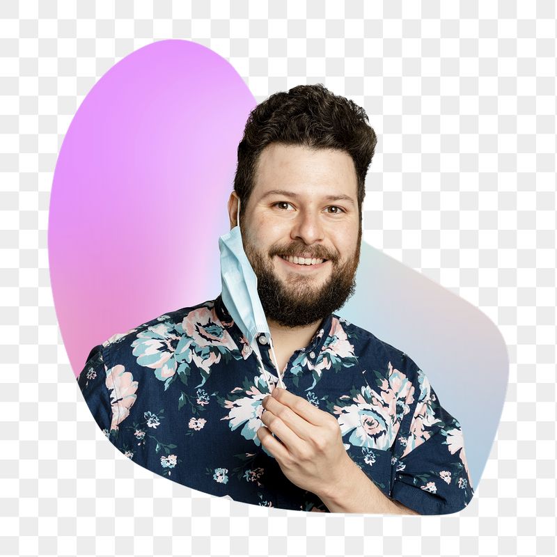 Png man taking off mask, | Free PNG - rawpixel