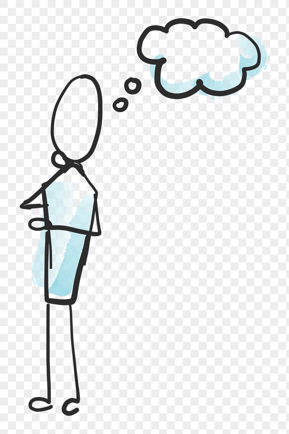 PNG man thinking, blank think | Free PNG - rawpixel