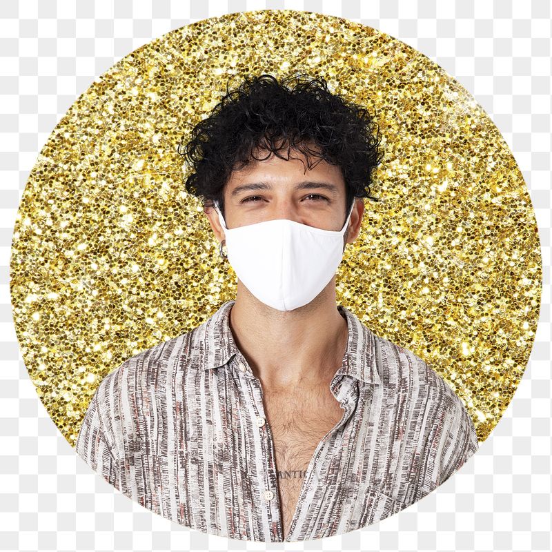 Png man wearing mask badge | Free PNG - rawpixel