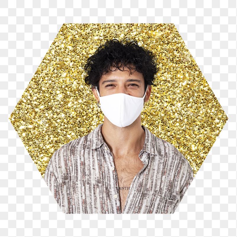 Png man wearing mask badge | Free PNG - rawpixel