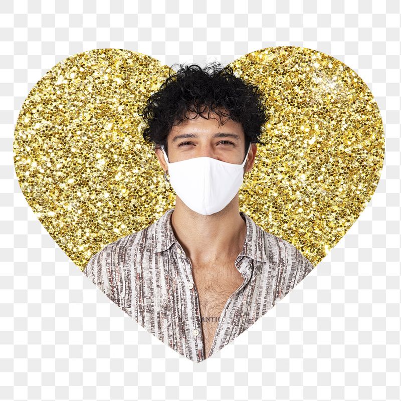 Png man wearing mask badge | Free PNG - rawpixel