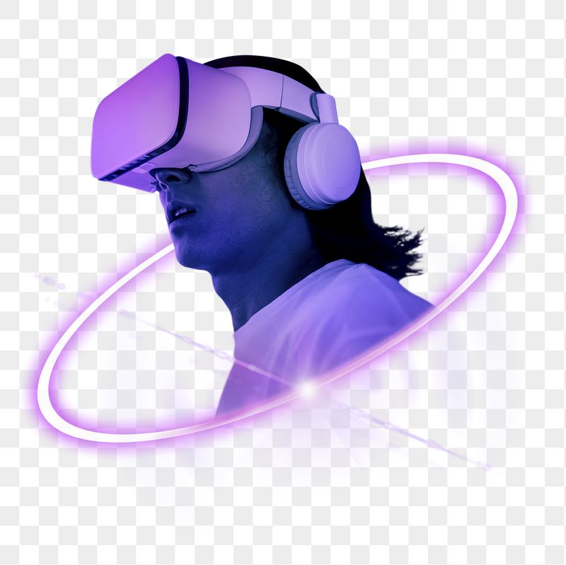PNG man wearing VR headset, | Free PNG - rawpixel