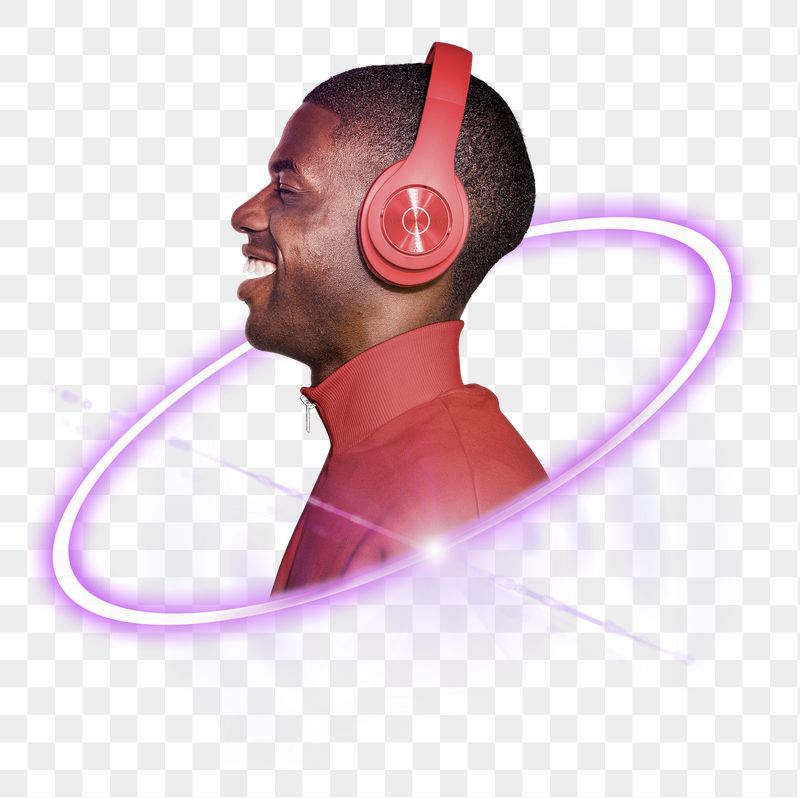 PNG man with headphones, entertainment | Free PNG - rawpixel