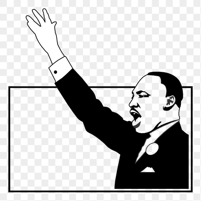 Png Martin Luther King sticker, | Free PNG - rawpixel
