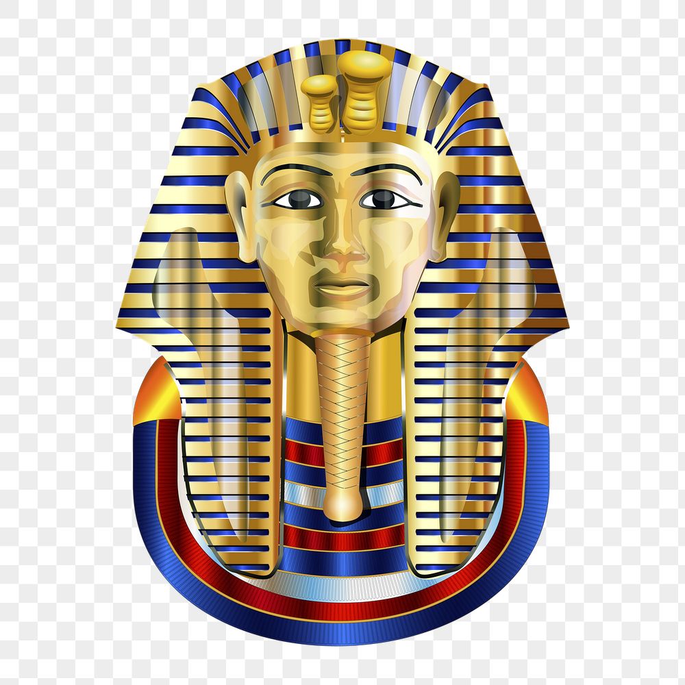 Png mask of Tutankhamun sticker, | Free PNG - rawpixel