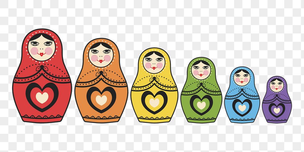 Png Matryoshka Russian dolls sticker, | Free PNG - rawpixel