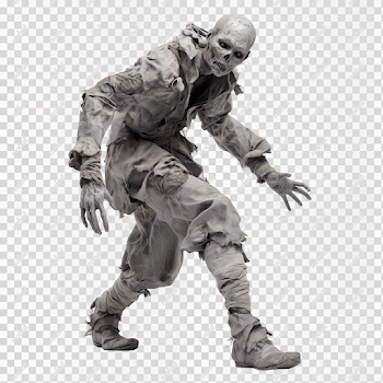 PNG Medieval Zombie in Rags