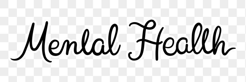 PNG mental health, minimal black | Free PNG - rawpixel
