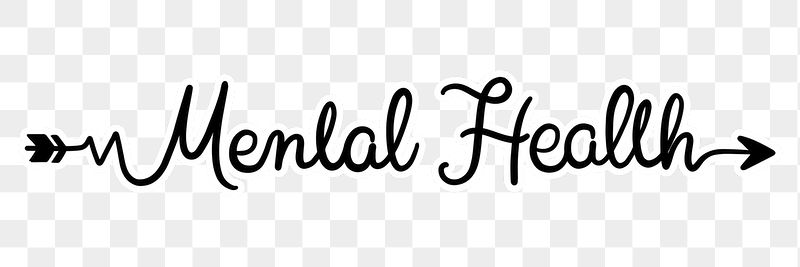 PNG mental health word, minimal | Free PNG - rawpixel