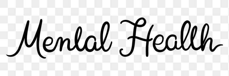 PNG mental health word, minimal | Free PNG - rawpixel