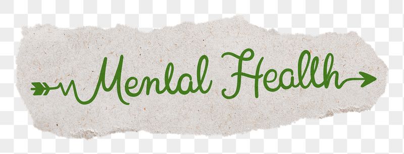 PNG mental health word, torn | Free PNG - rawpixel