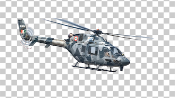 PNG Military Helicopter in Flight