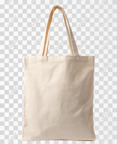 PNG Minimalist Beige Tote Bag for Mockup PNG Minimalist Beige Tote Bag for Mockup