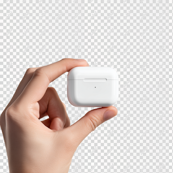 PNG: Minimalist Close-Up of AirPods Pro Case