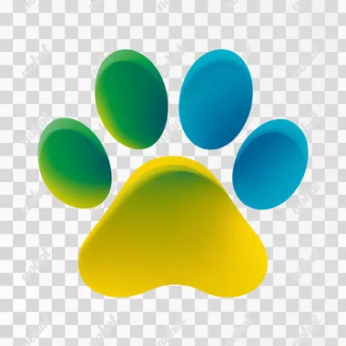 PNG Minimalist Pet Shop Logo with Paw Print PNG Minimalist Pet Shop Logo with Paw Print