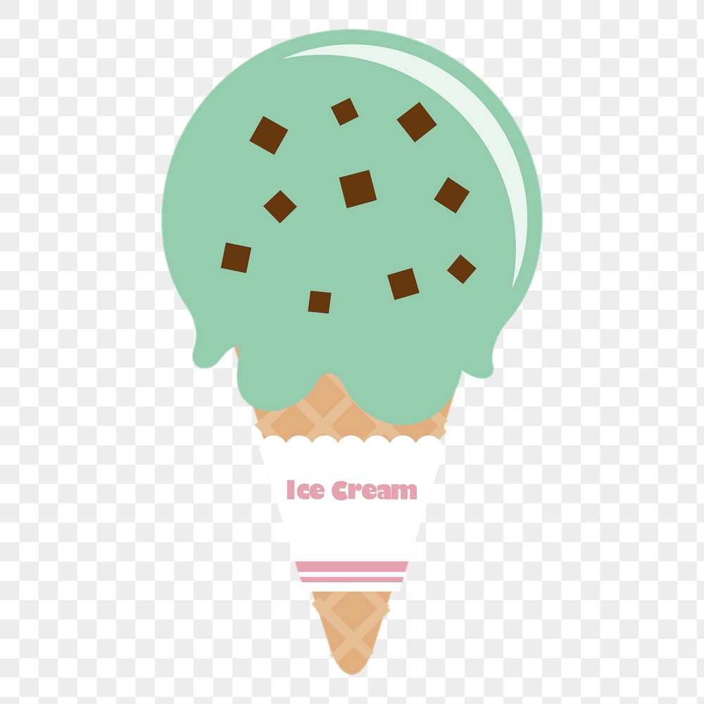 Png mint chocolate chip ice-cream | Free PNG - rawpixel