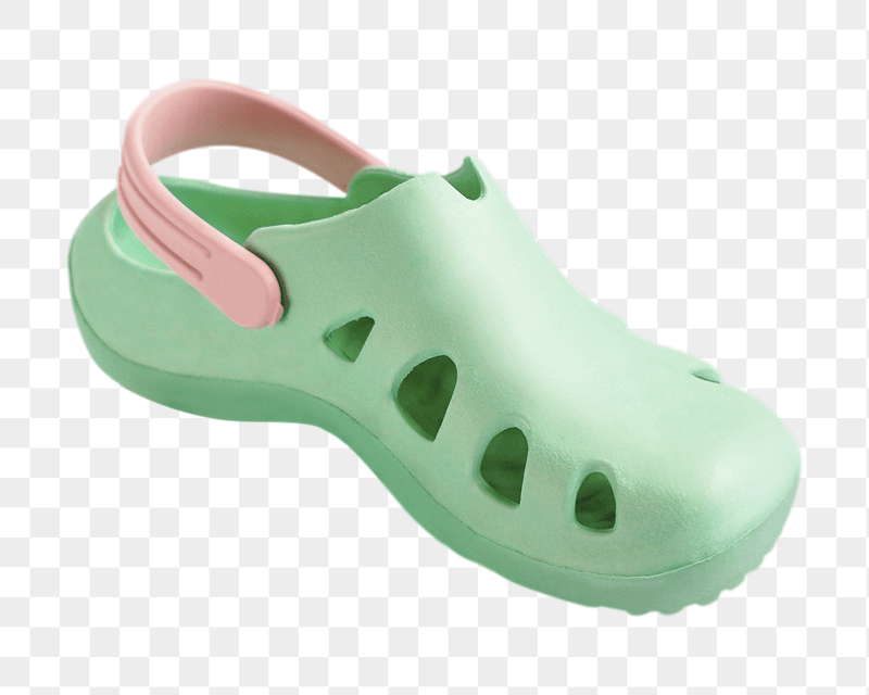 Png mint rubber sandal sticker, | Free PNG - rawpixel