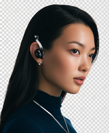 PNG Modern Wireless Headphones with Ambient Lighting