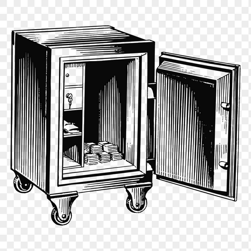 Png money stored in a safe | Free PNG - rawpixel