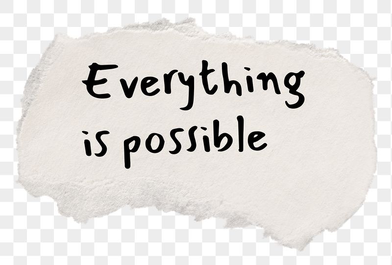 PNG motivational quote, torn paper | Free PNG - rawpixel