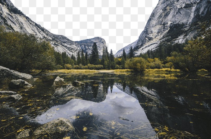 Png mountain lake border sticker, | Free PNG - rawpixel