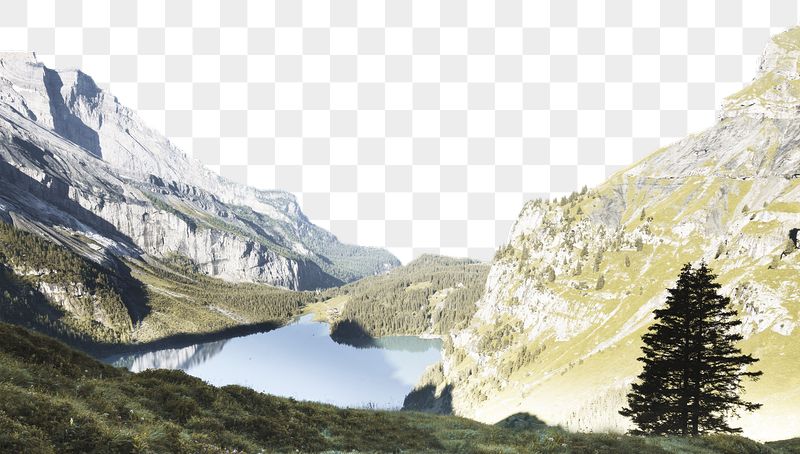 Png mountain lake border, transparent | Free PNG - rawpixel