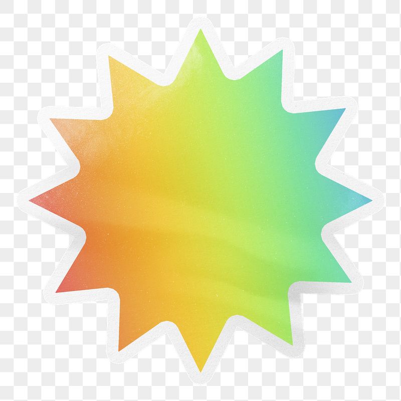 PNG neon gradient sticker, printable | Free PNG - rawpixel