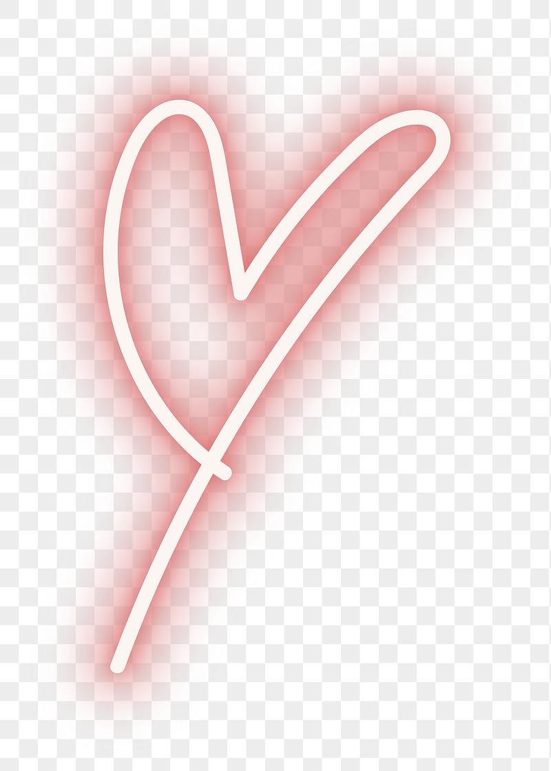 Png neon heart doodle sticker, | Free PNG - rawpixel