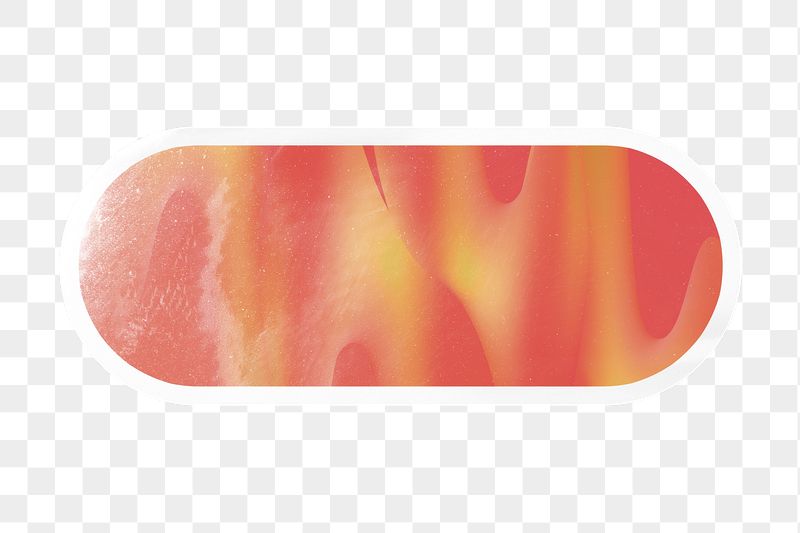 PNG neon orange gradient sticker, | Free PNG - rawpixel