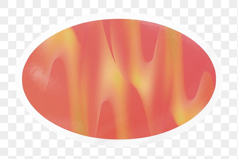 PNG neon orange gradient sticker, | Free PNG - rawpixel