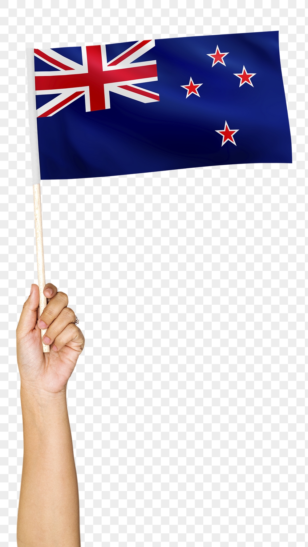 Png New Zealand's flag in hand | Free PNG - rawpixel