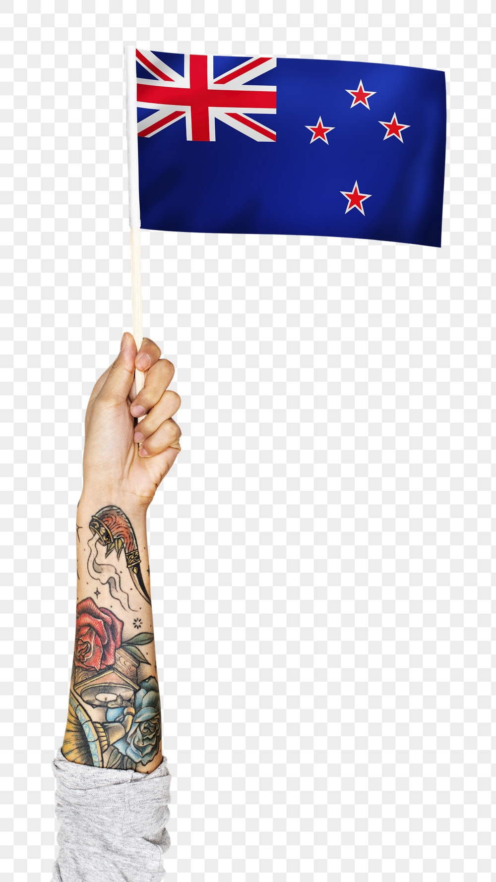 Png New Zealand's flag in tattooed | Free PNG - rawpixel